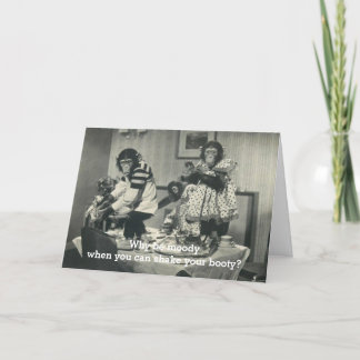 Humourous Monkey Card