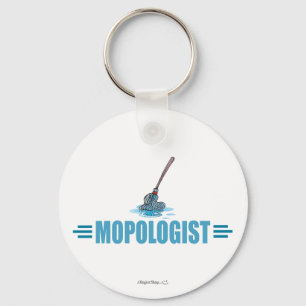 Humourous Mop Mopping Key Ring