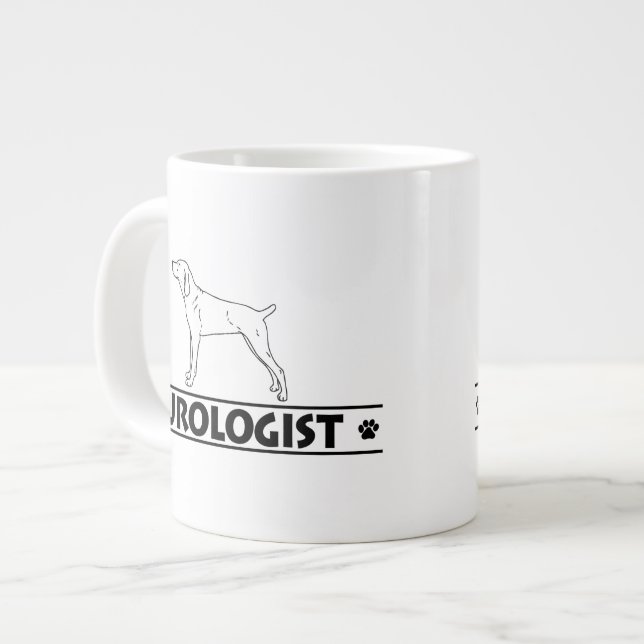 Humourous Mountain Cur Large Coffee Mug (Front Left)