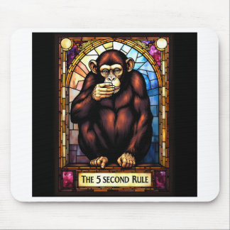 humourous mousepad. The 5 second rule Mouse Pad