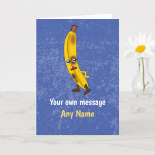 Humourous Mr Banana - Bad-Tempered Fruit Birthday Card