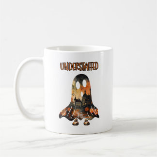 Humourous Mug Ghost Halloween Understaffed 