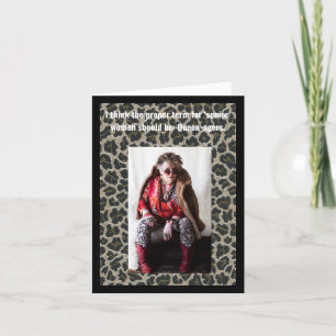 Humourous name for senior women card