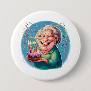 Humourous Nana Birthday Party 7.5 Cm Round Badge