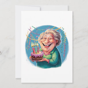 Humourous Nana Birthday Party Invitation