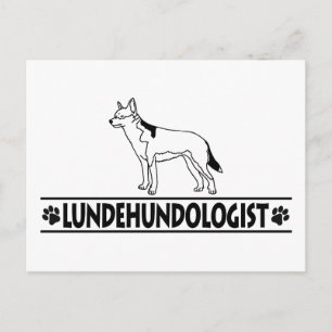 Humourous Norwegian Lundehund Postcard