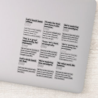 Humourous Office Email Definitions Sticker Pack