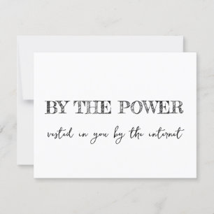 Humourous Officiant Proposal: Unique 'Marry Us' Invitation