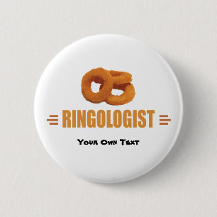 Humourous Onion Ring Title 6 Cm Round Badge
