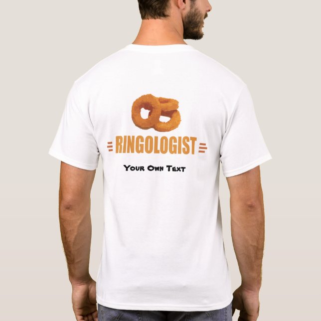 Humourous Onion Ring Title T-Shirt (Back)