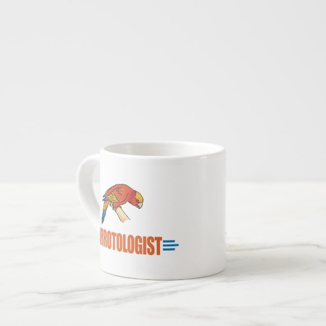Humourous Parrot Lover Espresso Cup (Front Left)
