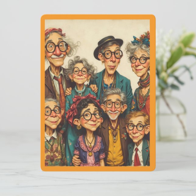 Humourous Party Invite | Retirement Birthday  (Standing Front)