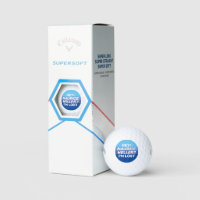 Humourous Personalised Blue Golfer Name Lost-Ball