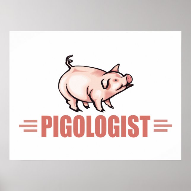 Humourous Pigs Poster (Front)