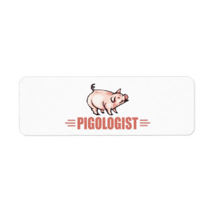 Humourous Pigs Return Address Label