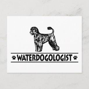 Humourous Portuguese Water Dog Postcard