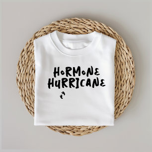 Humourous pregnancy baby fingerprint black T-Shirt