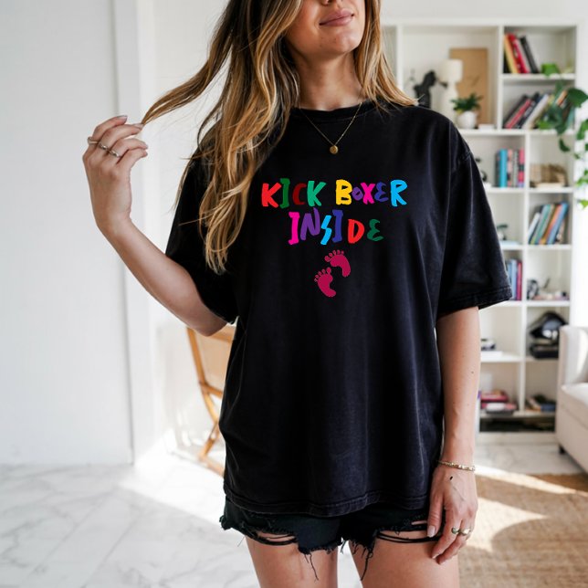 Humourous pregnancy fingerprint colourful T-Shirt (Creator Uploaded)