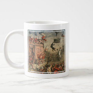 Humourous Print Of A Theatrical Performer Large Coffee Mug