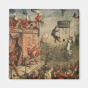 Humourous Print Of A Theatrical Performer Magnet