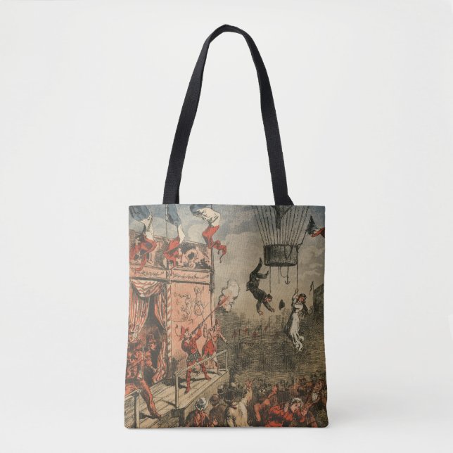 Humourous Print Of A Theatrical Performer Tote Bag (Front)