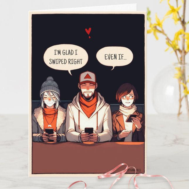 Humourous Quote Online Dating Funny Valentines Day Card (Creator Uploaded)