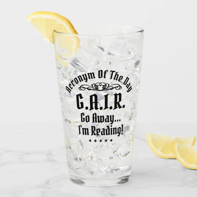 Humourous Reading Acronym  Glass (Front Ice)