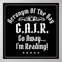 Humourous Reading Acronym White Text