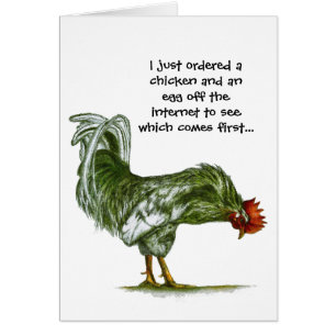 Humourous Rooster Card