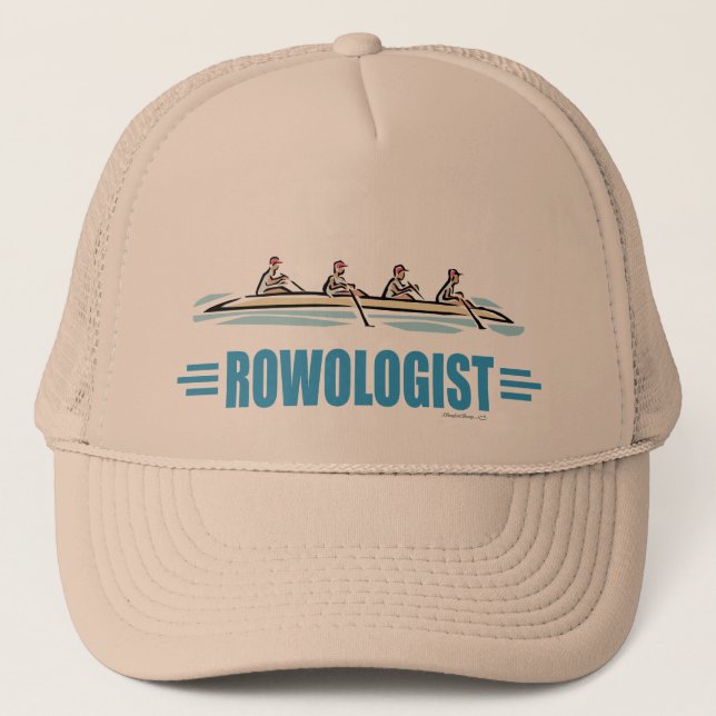 Humourous Rowing Trucker Hat (Front)