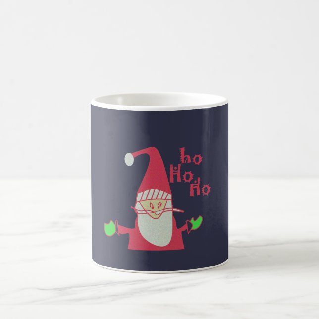 Humourous Santa with Festive Ho Ho Ho Coffee Mug (Center)