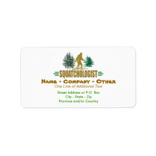 Humourous Sasquatch, Bigfoot Label