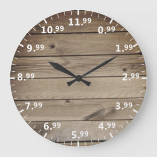 Humourous Shop Pricing Clock - Shopper Time Humour