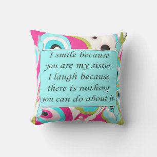 Humourous Sister Pillow