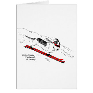 Humourous Skiing Dog