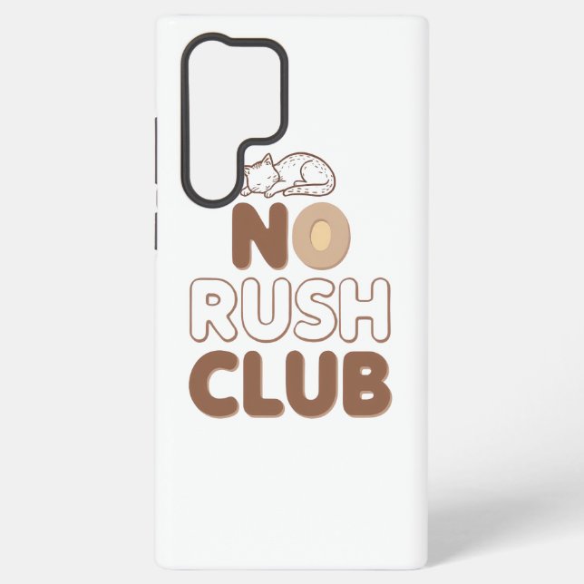 Humourous Slow Living and Lazy Day Samsung Galaxy S22 Ultra Case (Back)