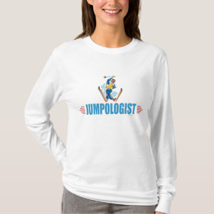 Humourous Snow Ski Jumping T-Shirt