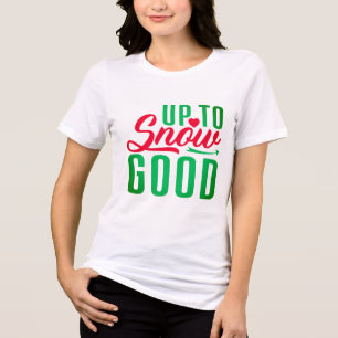 Humourous snow-themed Christmas tee