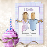 Humourous Son Funny Saying Cartoon Ethnic Birthday Card<br><div class="desc">Does your son enjoy a good laugh? This humourous birthday card has a great punch line to put a smile on his face</div>