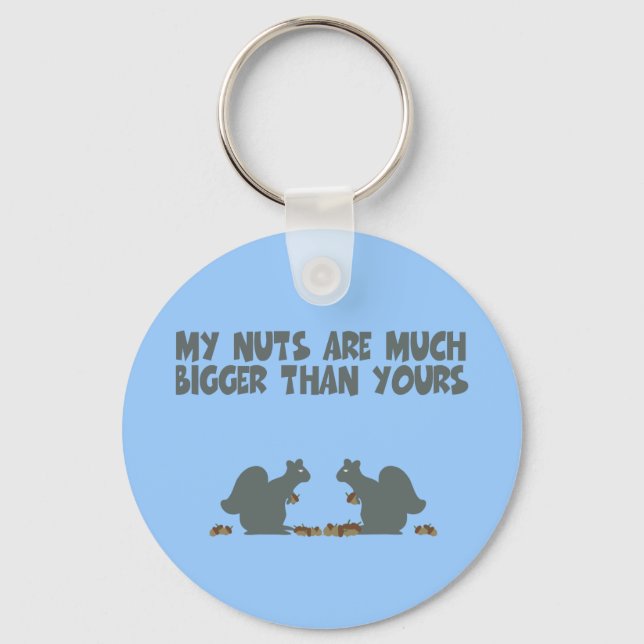 Humourous Squirrel Key Ring (Front)