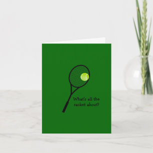 Humourous Tennis Birthday card