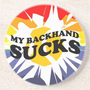 Humourous tennis gifts Funny Personalised Coasters