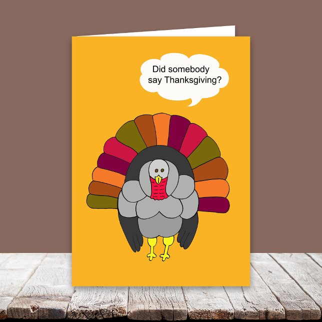 Humourous Thanksgiving Turkey Card (Creator Uploaded)