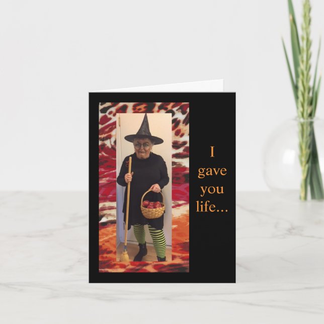 Humourous Thought for Halloween Card (Front)