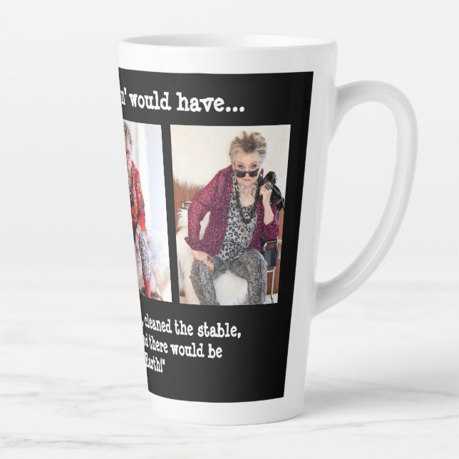 Humourous Three Wise Women at Christmas  Latte Mug (Right)