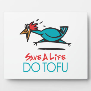 Humourous Tofu Design Plaque