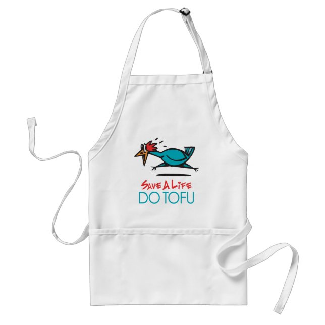 Humourous Tofu Design Standard Apron (Front)