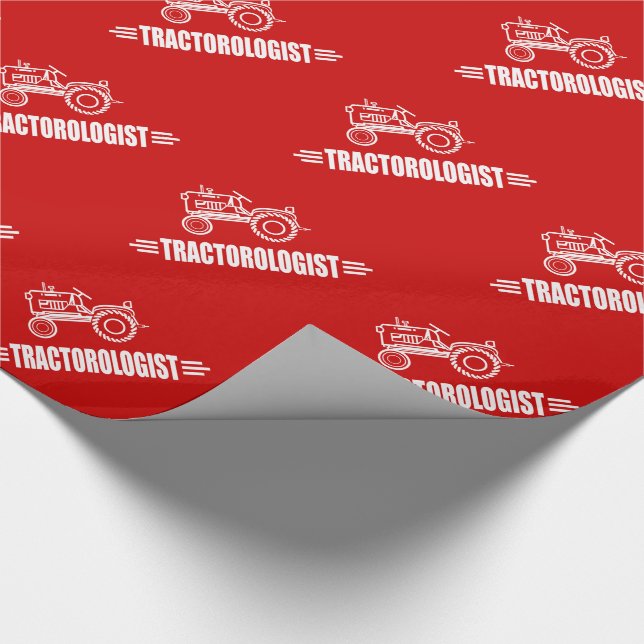 Humourous Tractor Lover Wrapping Paper (Corner)