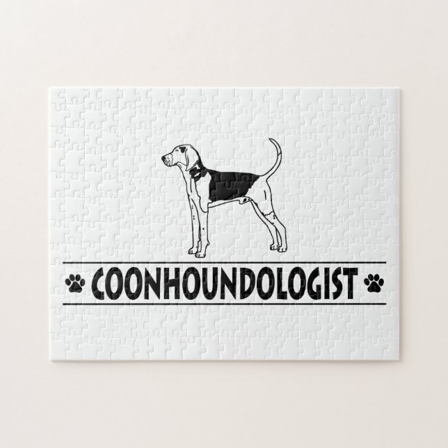 Humourous Treeing Walker Coonhound Jigsaw Puzzle (Horizontal)