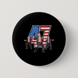 Humourous Trump Funny Victory Dance Trump Dancing 6 Cm Round Badge